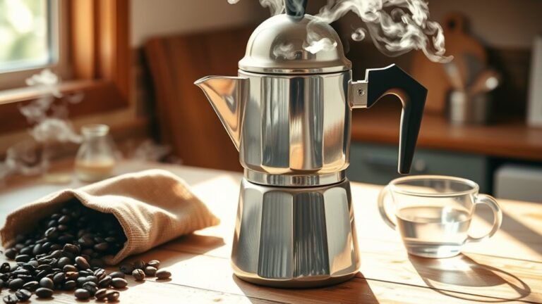 brewing coffee with percolator