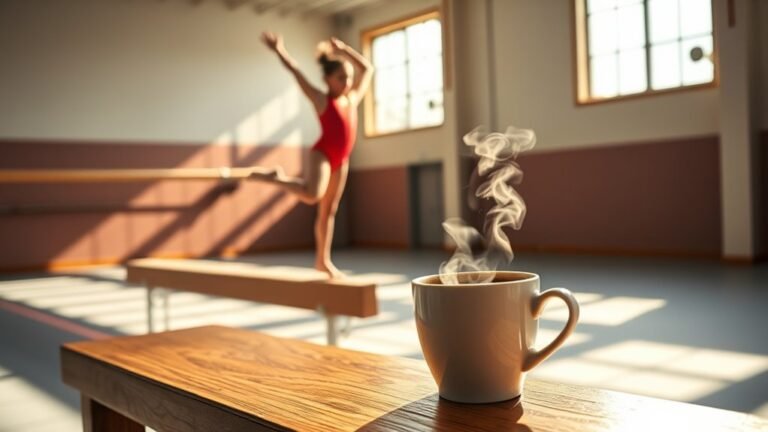 coffee enhances gymnast performance