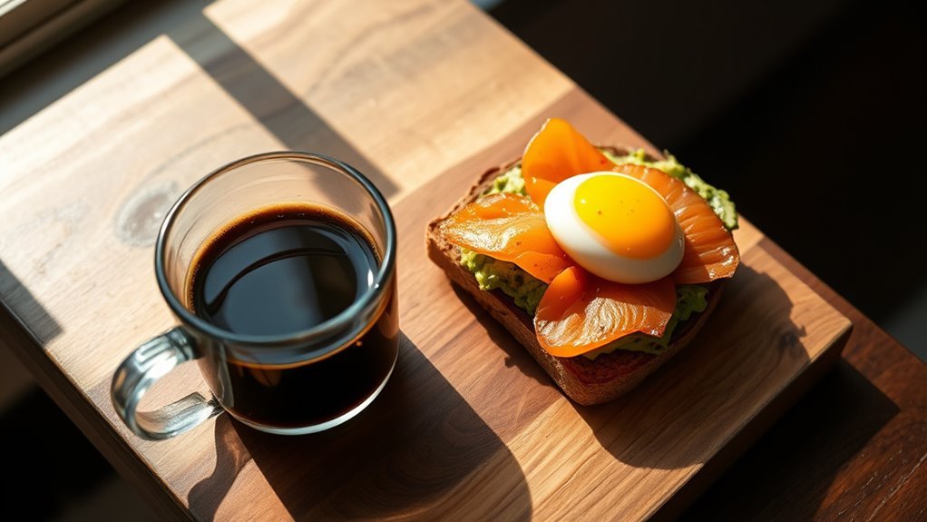 coffee enhances savory breakfasts