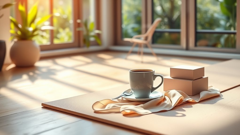 coffee enhances yoga performance