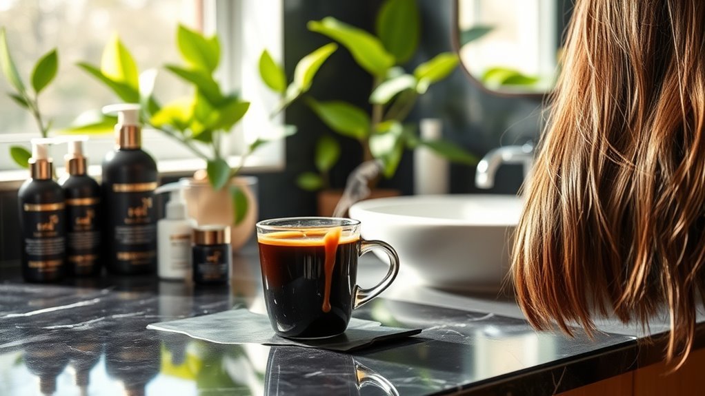 coffee promotes hair vitality
