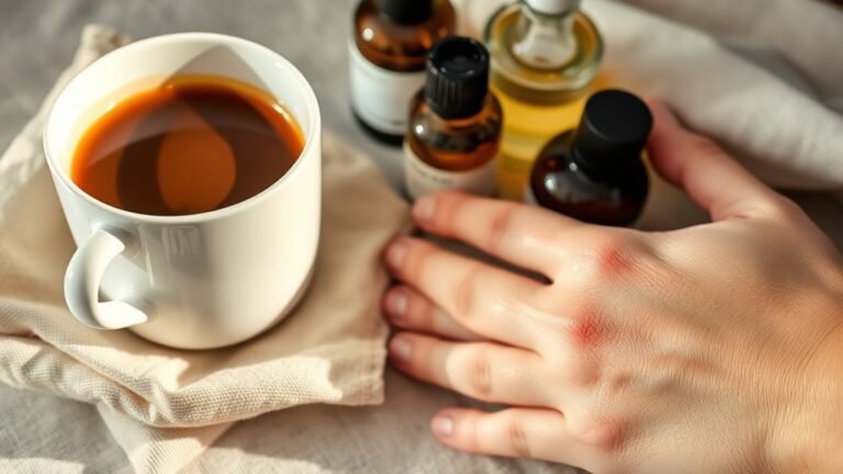 coffee soothes eczema irritation