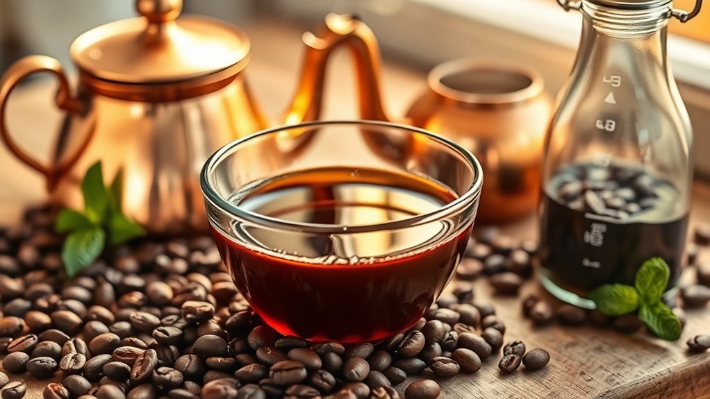 cool and prepare coffee