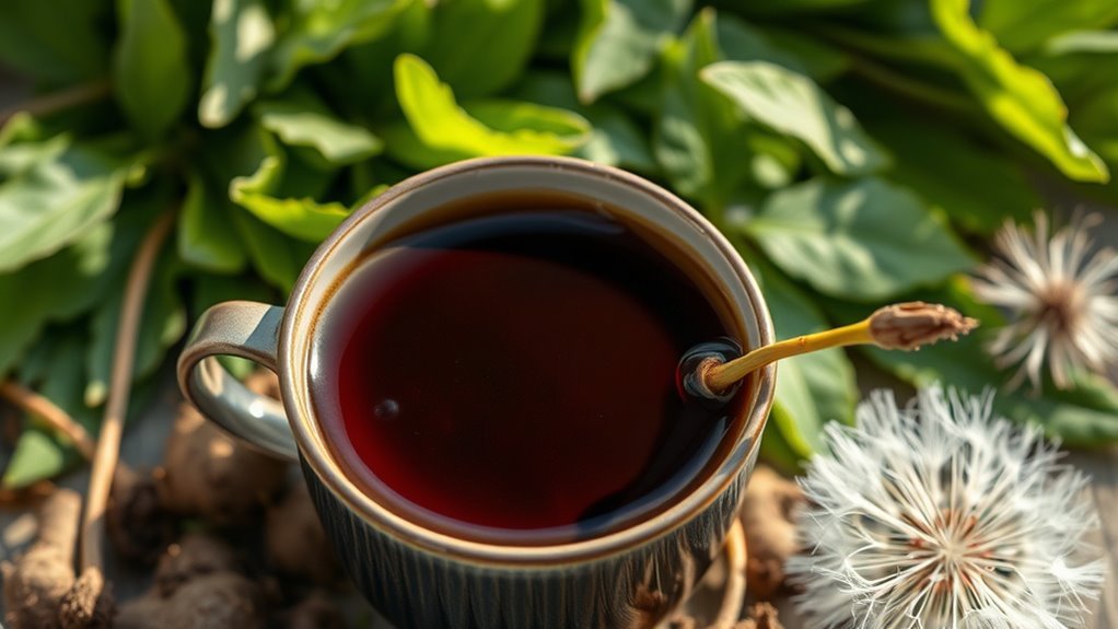 dandelion coffee enhances digestion