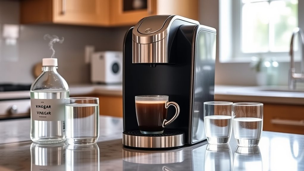 descale coffee maker regularly
