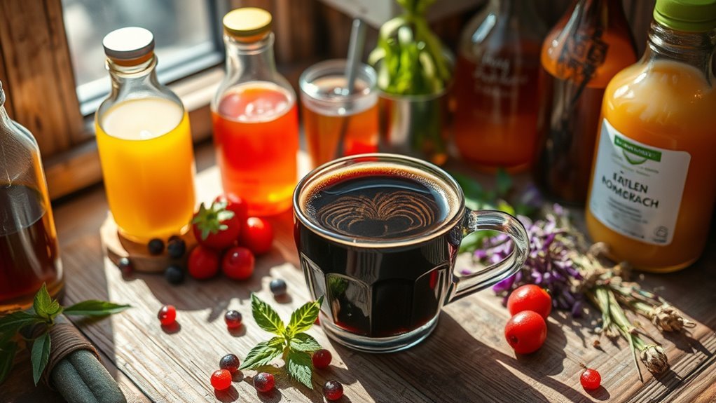 gut healthy mood boosting beverages
