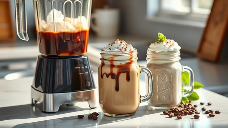 homemade blended coffee drink