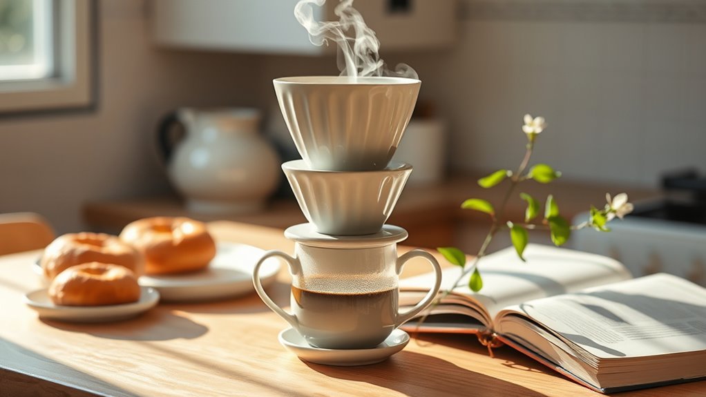 mindful coffee brewing ritual