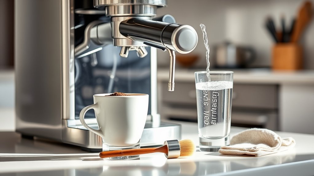 monthly espresso machine cleaning