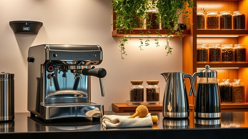 proper coffee equipment storage