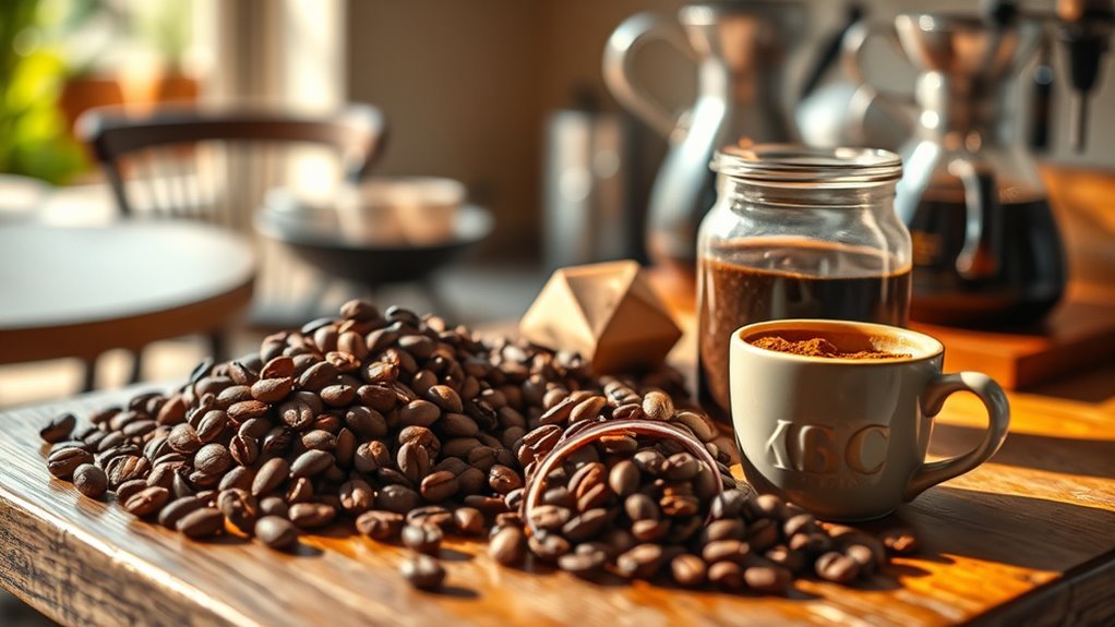 selecting ideal coffee beans