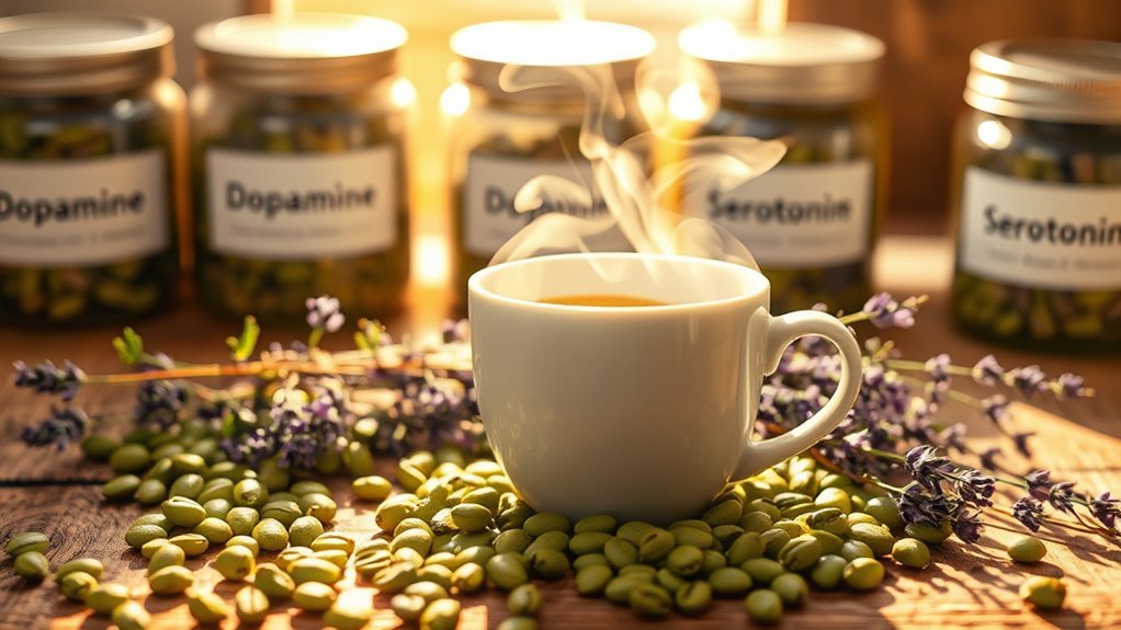 serotonin coffee mood enhancement