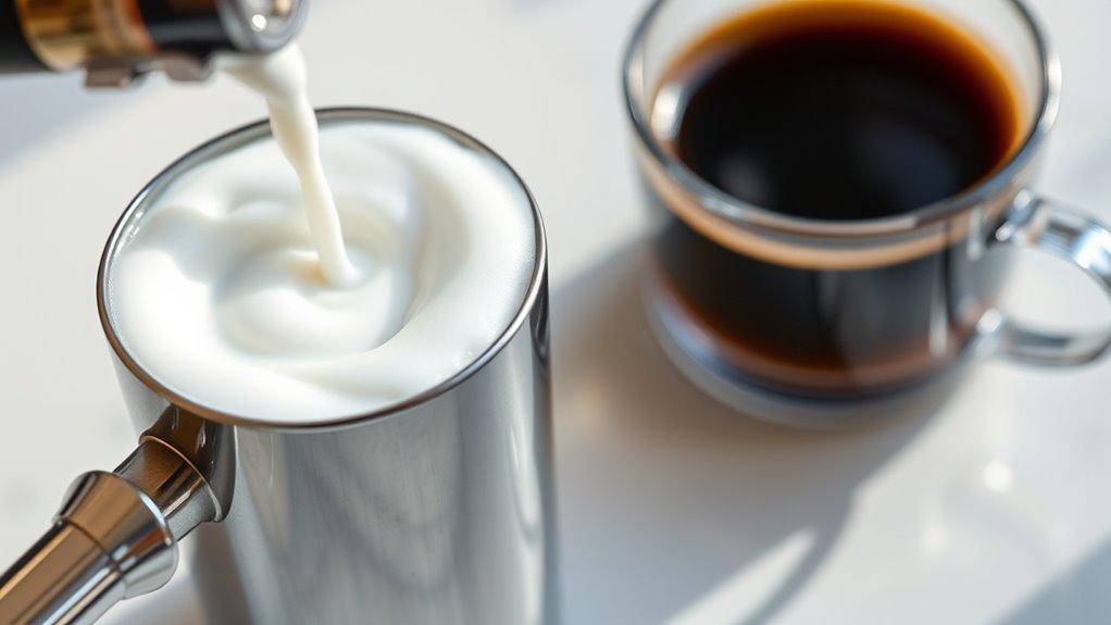 steam milk for coffee