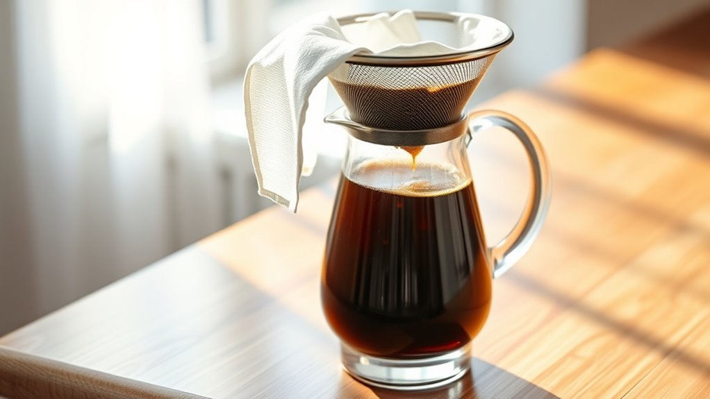 strain for smooth cold brew