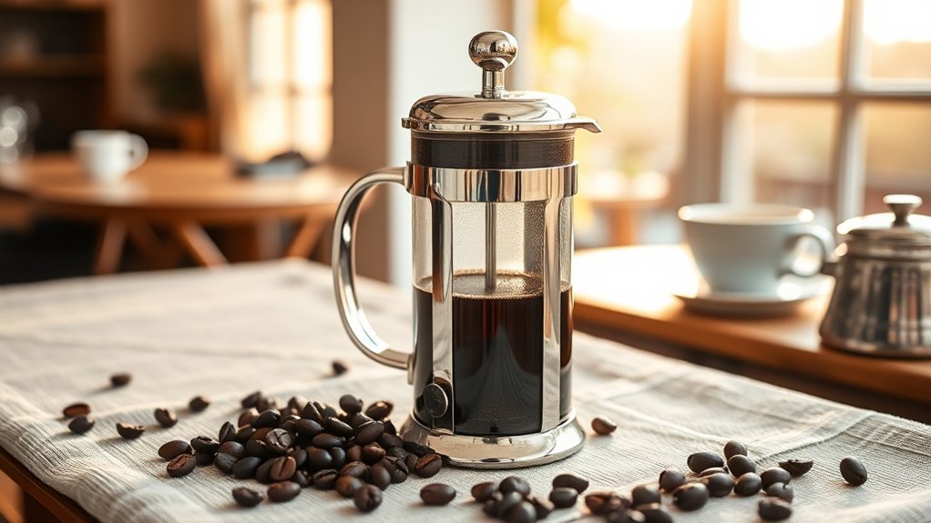 stylish coffee brewing statement