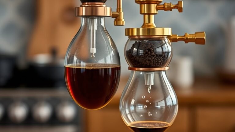vacuum pot coffee brewing