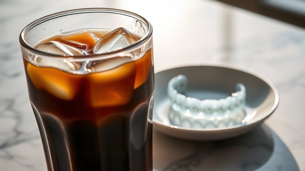 aligners off for coffee