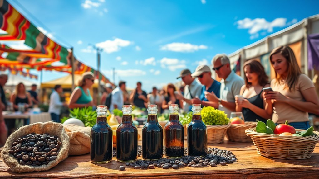 artisanal coffee at markets