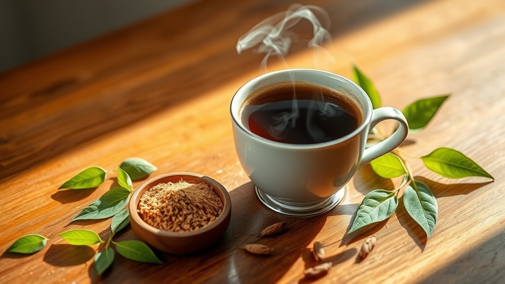 ashwagandha moderates caffeine effects