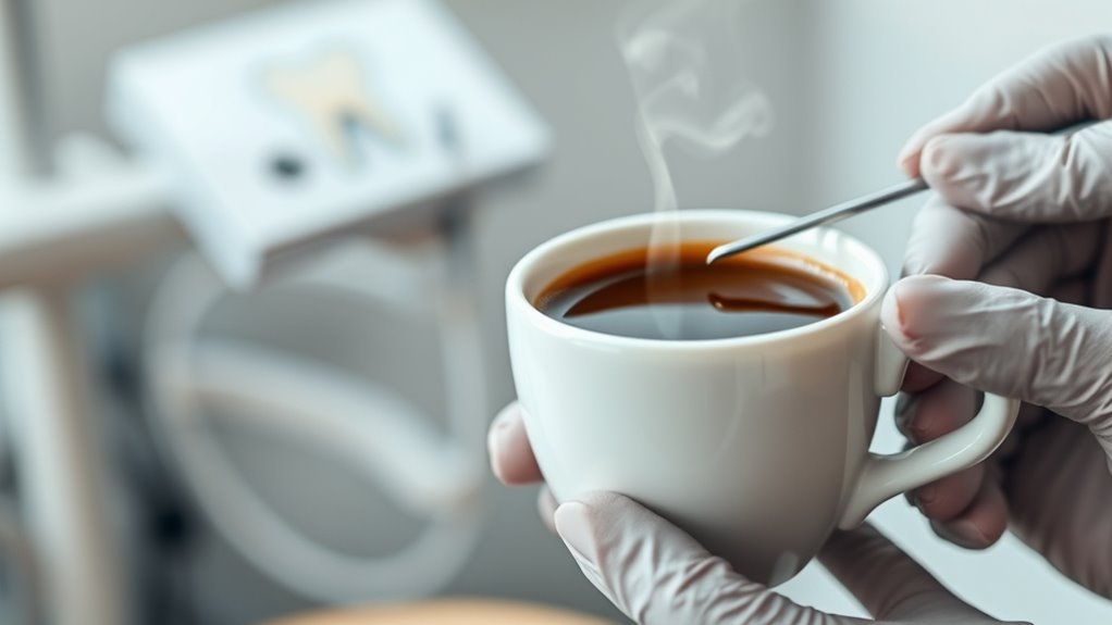 avoid coffee after dental work