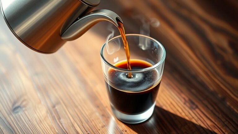 avoid pouring hot coffee