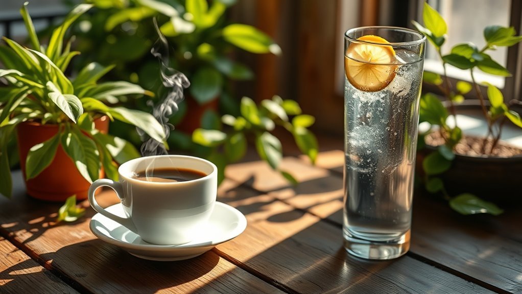 balance coffee with hydration