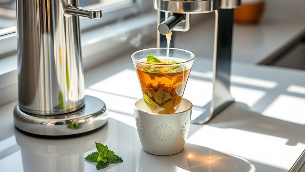 brewing tea using coffee maker