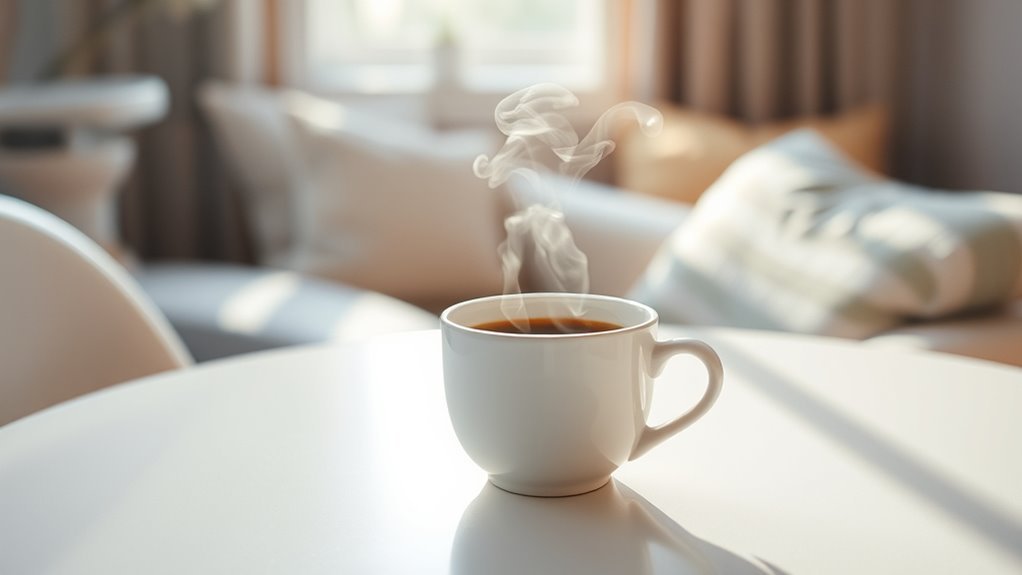 caffeine affects healing process