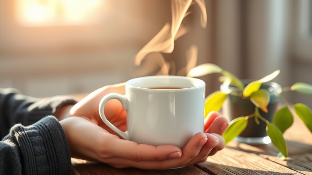 caffeine affects healing process
