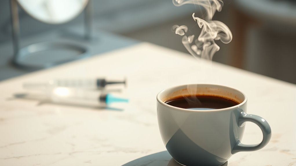 caffeine affects post treatment swelling
