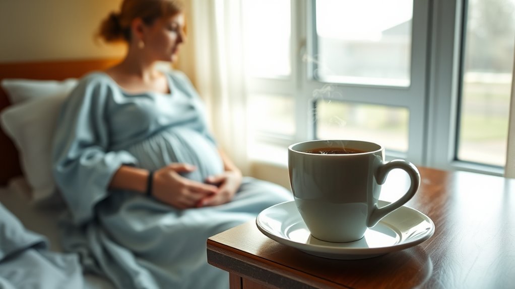 caffeine choices during labor
