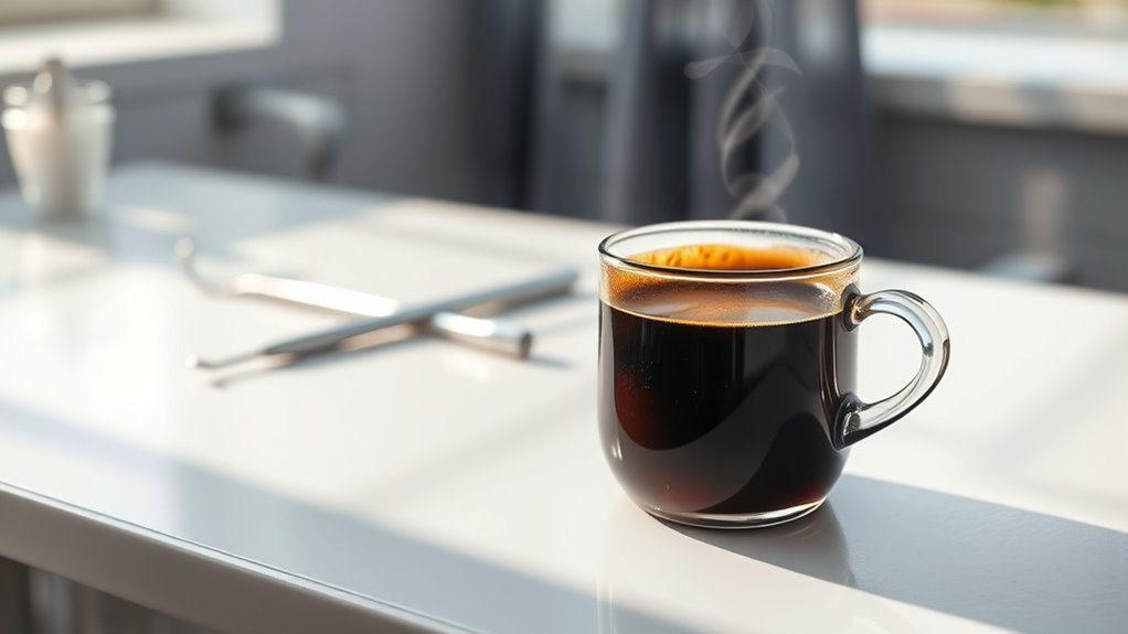 caffeine hinders healing process