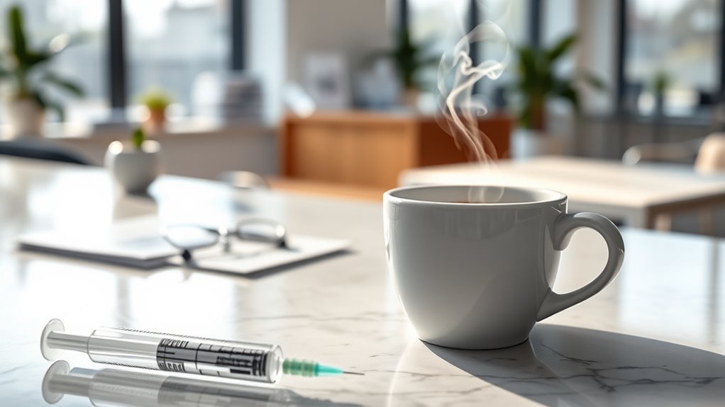 caffeine recommendations before fillers