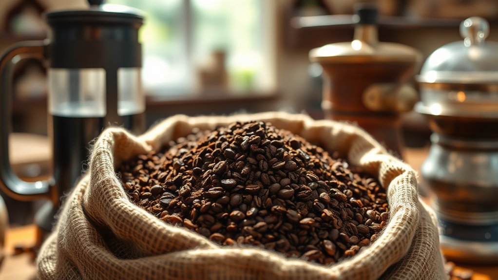 casey s coffee grounds availability