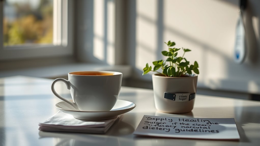 cautious coffee reintroduction post surgery