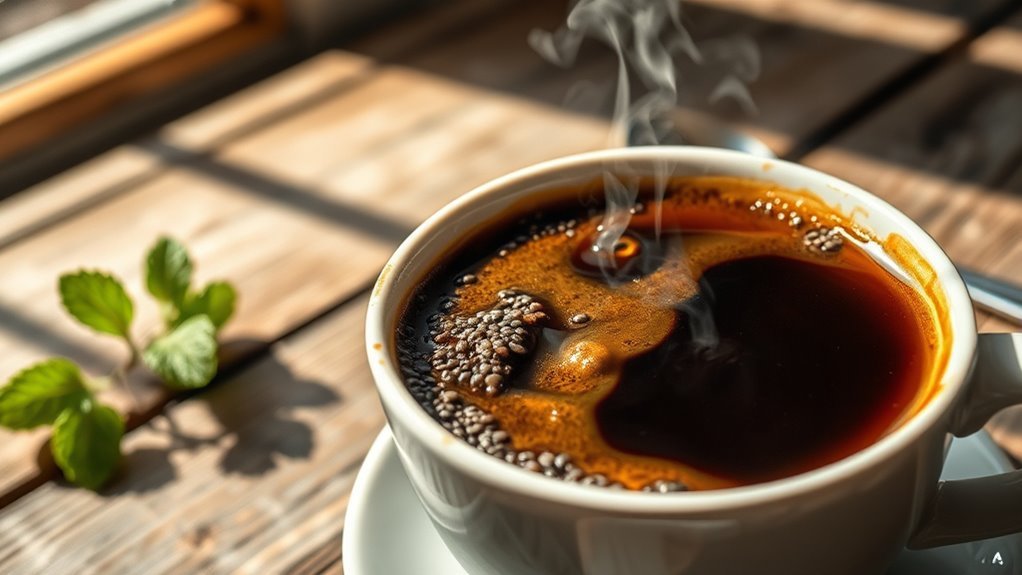 chia seeds enhance coffee health