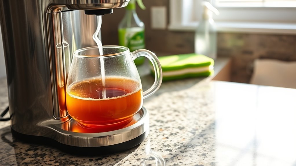 clean coffee maker after tea