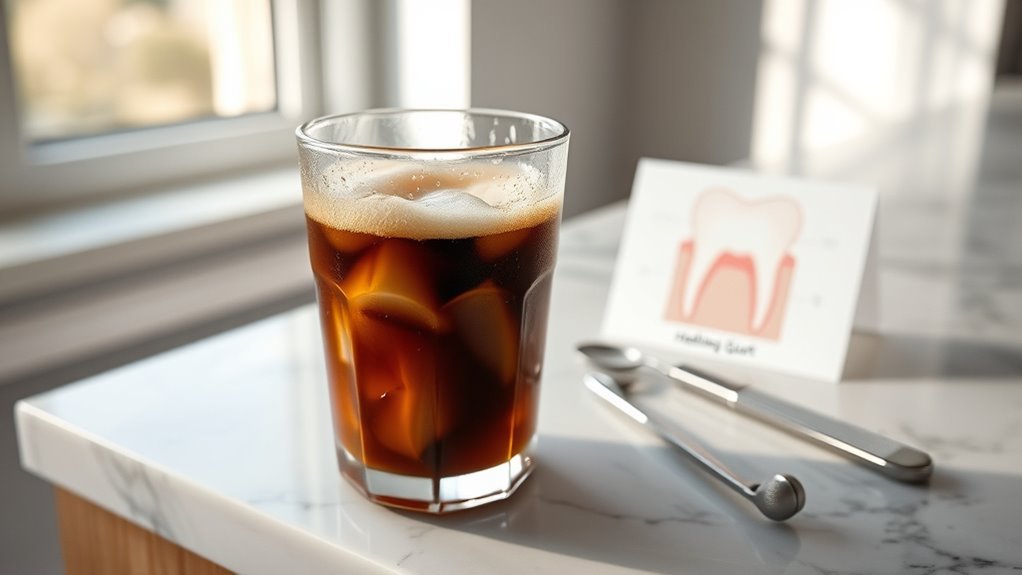 coffee acidity healing gums