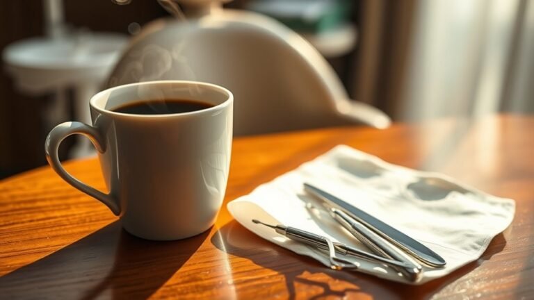 coffee after cavity filling
