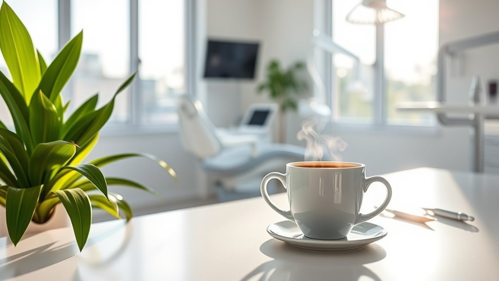 coffee after dental cleaning