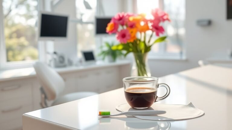 coffee after dental cleaning