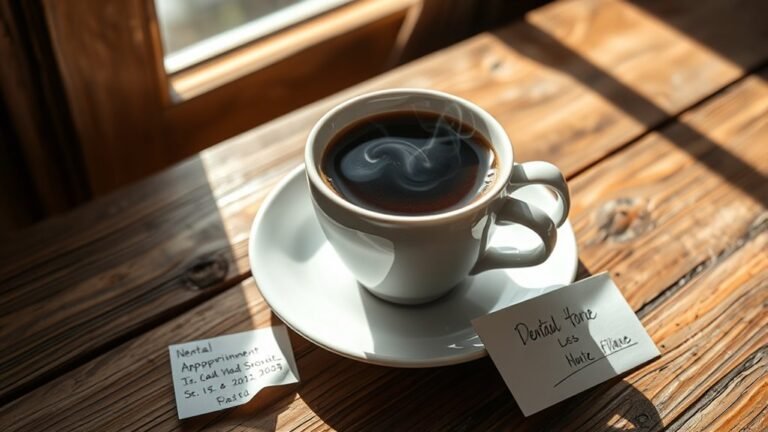 coffee after dental filling