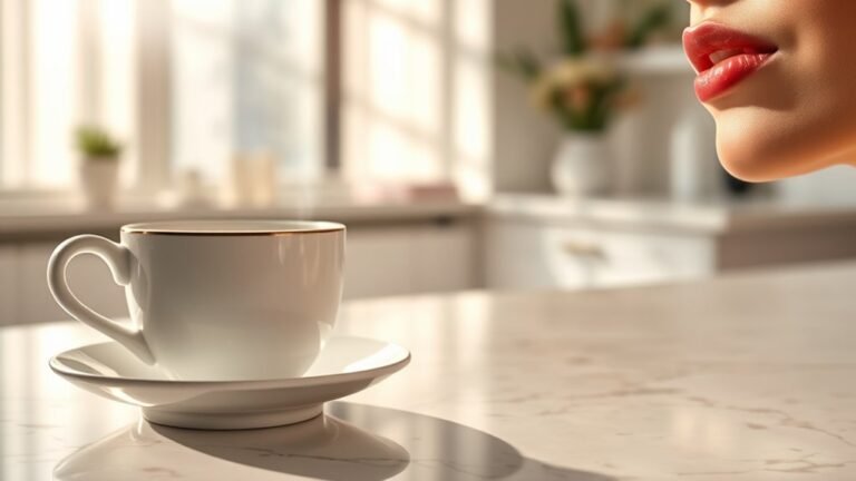 coffee after lip filler
