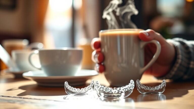 coffee and invisalign usage