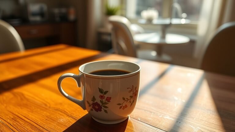 coffee and temporary crown