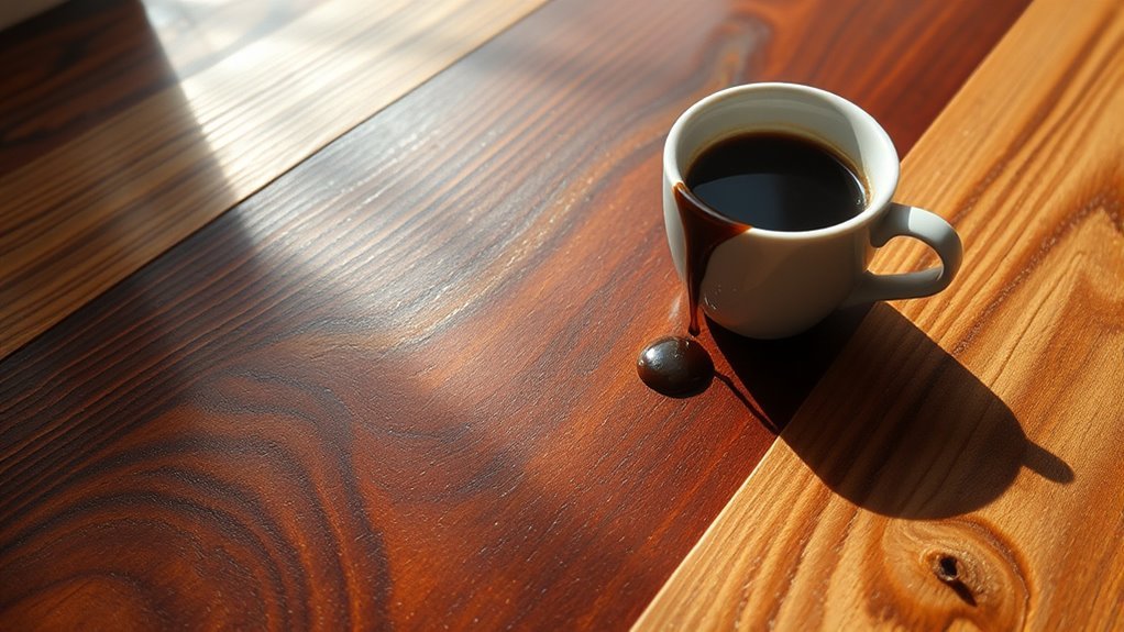 coffee as wood stain