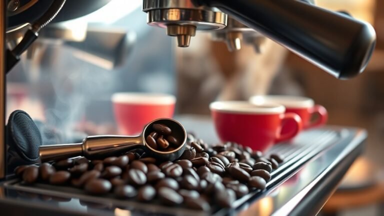 coffee beans in espresso