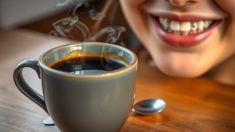 coffee consumption with braces