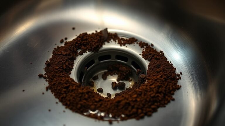 coffee grounds can clog