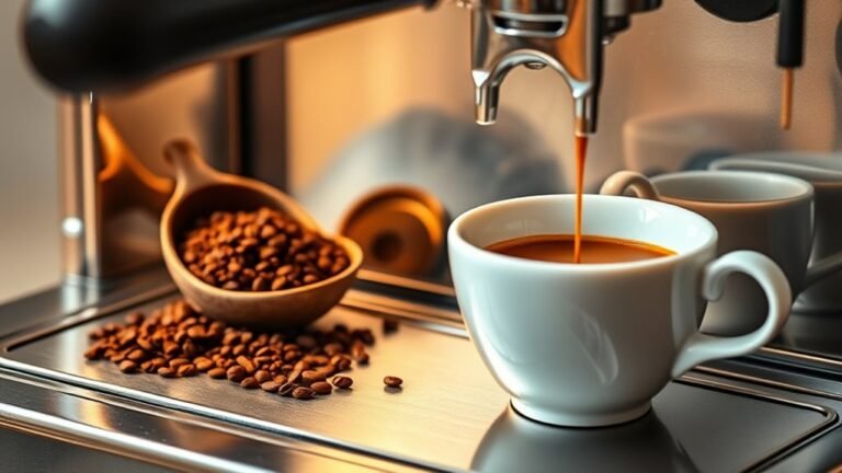 coffee grounds in espresso